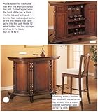 Traditional Look Set Of Bar/Pub and Matching Stools