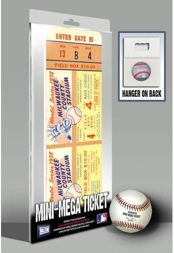 1957 World Series Mini-Mega Ticket - Atlanta Braves