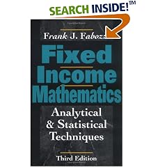 Fixed Income Mathematics: Analytical and Statistical Techniques