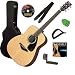 Yamaha FG700S Acoustic Guitar BUNDLE including Hard Case, Strap, Strings, Stringwinder, Picks, Capo, and DVD