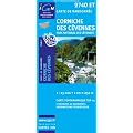 Top25 2740ET ~ Corniche de Cevennes walking and hiking map with free distance scale ruler
