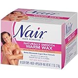 NairHairRemovalKit,MicrowaveWaxforLegs,Body,andBikiniArea,FreshPeachMelon(Packof2)
