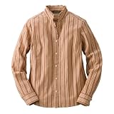 (エディー・バウアー) Eddie Bauer 長袖モールドビーストライプラッフルシャツ