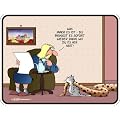 Uli Stein Katze - Blech-Schild Blechschild mit Spruch, 4 Saugn�pfe - Gr�sse 22x17 cm