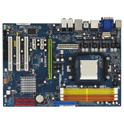 ASRock K10N78/Socke AM2+/NVIDIA GF8200/4DDR2-1066AM2+/NVIDIA Hybrid SLI/ATX Motherboard