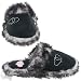 Black Heart Fuzzy Slippers for Women