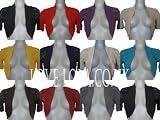Womens Shrug Ladies Lace Bolero Knitted Cropped Shrug Cover Up One Size