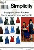 Simplicity Design Your Own Jumper Sewing Pattern # 8638