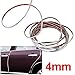 3m Silver Car Grille Exterior Chrome Styling Decoration Moulding Trim Strip 4mm