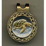 Cape Verde 1 Escudos Sea Turtle Two Tone Coin Golf Ball Marker by 