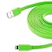 Aduro - Apple Certified / MFi [Lifetime Warranty] - USB to Lightning Extra Long FLAT Charge & Sync Cable fits all Apple Devices with Lightning Connector - iPhone 5 / 5S / 5C / 6 / 6 Plus, iPad 4, iPad Mini, iPad Air, New iPod Touch and Nano (10 Feet / 3 Meters) (Green)