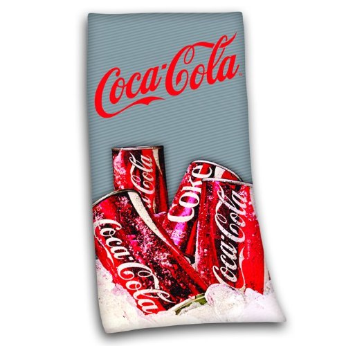 Herding 619045516 Verlourshandtuch Coca Cola "Dosen" 75 x 150 cm