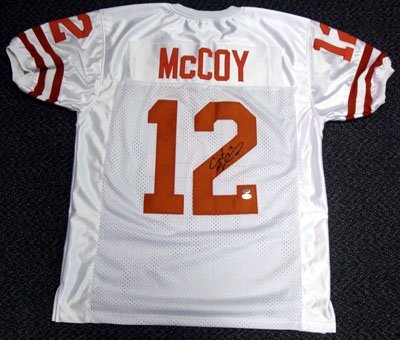 Colt McCoy Autographed/Hand Signed Texas Jersey PSA/DNA