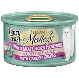 Fancy Feast Gourmet Cat Food, Chicken Florentine in Sauce with Garden Greens, 3-Ounce Cans... by Fancy Feast