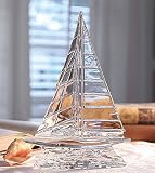 Waterford Clear Sailboat 9in.