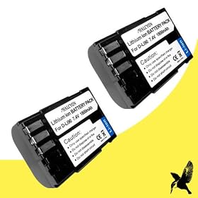 Two Halcyon 1800 mAH Lithium Ion Replacement Battery for Pentax D-Li90 and Pentax K-5, Pentax K-5 II, Pentax K-7, Pentax K-01