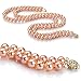 Pink 7-8mm AA Freshwater Pearl Necklace 18 inch Princess Length
