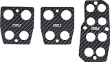Black Carbon Fiber Overlay Pedal Set