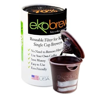 Set A Shopping Price Drop Alert For ekobrew Cup, refillable filter for Keurig Brewers, Brown, 1-Count