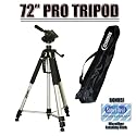 Professional PRO 72" Super Strong Tripod With Deluxe Soft Carrying Case For The Canon EOS Rebel T2i (550D) Digital SLR Camera