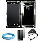 Hard Shell Durable Protective Two Piece Clear Snap On Case for Verizon Wire ....