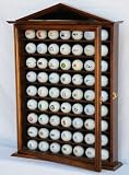 63 Golf Ball Designer Display Case Cabinet Holder Wall Rack