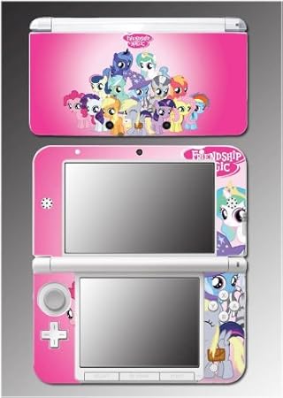 My Little Pony Fluttershy Rarity Derpy MLP Video Game Vinyl Decal Cover Skin Protector 2 for Nintendo 3DS XL