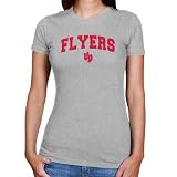 Dayton Flyers Ladies Ash Logo Arch Slim Fit T-shirt