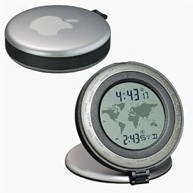 Click here to buy The Traveler World Time Travel Clock Silver 1025-11SL.