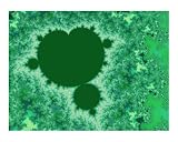 Green Mandelbrot Photographic Poster Print by Vicky Brago-Mitchell, 16x20