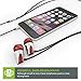 Mengo Bumps in-Ear Earphones [Ultra Bass] with Built-in Microphone for Smartphones (iPhone Samsung LG HTC Nokia iPod iPad) Silver – Retail Packaging