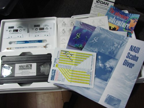 naui master scuba diver training program textbook workbook audio cassettes  vhs tape