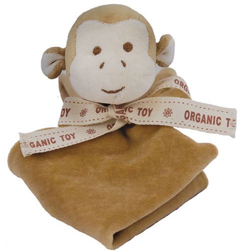 Organic Cotton Lovie Blankie Monkey - Safe, Non-toxic Toy