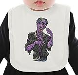 Purple zombie ネクタイを有する有機ビブ Medium
