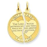 14K Mizpah Charm