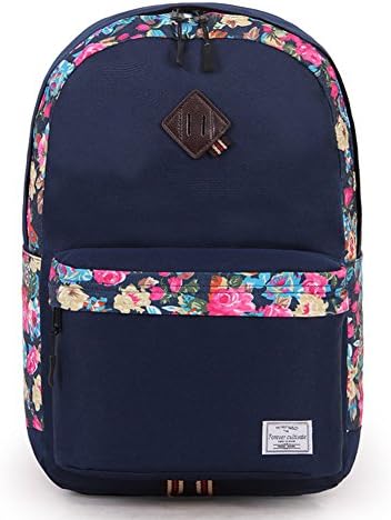Yatupei Personalized Cool Bookbag Middle High School Backpacks for Girls Blue