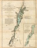 1776 LARGE BRITISH WAR MAP LAKE CHAMPLAIN ST. GEORGE