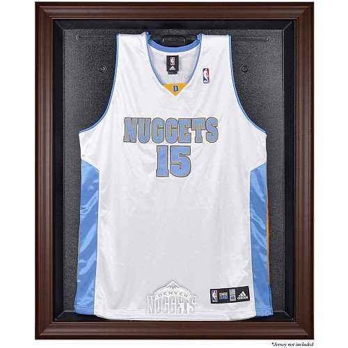 Mounted Memories Denver Nuggets Brown Framed Jersey Display Case