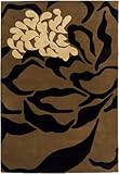Safavieh Soho Collection SOH330A Handmade Brown New Zealand Wool Area Rug, 5-Feet by 8-Feet