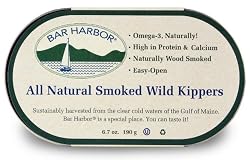 Bar Harbor All Natural Smoked Wild Kippers, 6.7-Ounce Cans (Pack of 12)