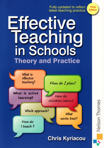 Effective Teaching in Schools Theory and Practice Third Edition
