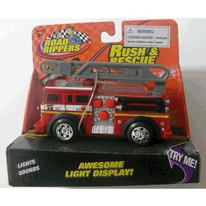 Road Rippers - Rush and Rescue Fire Truck With Ladder by 