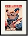 Black Framed/Matted Print 17x23, Security Force