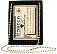 Boston Leather 5982-1 Neck Chain Double ID Holder, Black