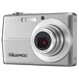 Casio Exilim EX-Z500 Digital Camera Silver ( 5MP , 3 x Optical , 2.7" LCD ) Super Life Battery