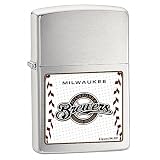 Milwaukee Brewers Brushed Chrome Lighter