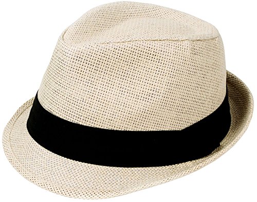 Simplicity summer sun short brim straw fedora hat, 756_…