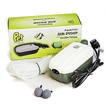 Pet Magasin Aquarium Air Pump - Double Outlet (3.3 Watts)
