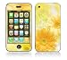 Yellow Flowers Decorative Skin Cover Decal Sticker for Apple 3G iPhone / iPhone 3GS 3G S