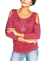 SO Cachemire & Knitwear Camiseta Manga Larga Joa (Burdeos)